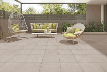 Affordable Deck and Patio Services St Paul MN - A Stone Patio with Modern Furniture