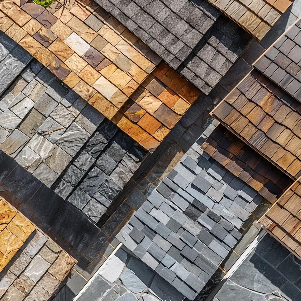 5 Essential Steps to Effectively Compare Roofing Quotes From Contractors in Blaine Various roofing materials displayed on a rooftop, suitable for Blaine's climate