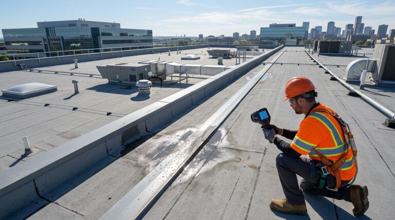 Featured How Do You Find A Commercial Flat Roof Leak At Exp B8c16a7f | Sellers Roofing — Saint Paul, MN
