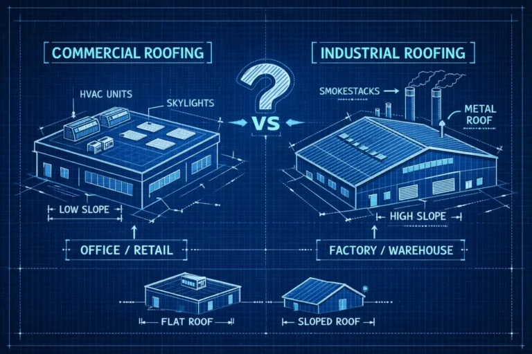 Comparison of commercial and industrial roofing