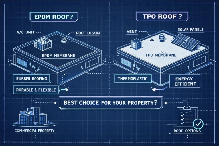 Comparison of EPDM and TPO roofs