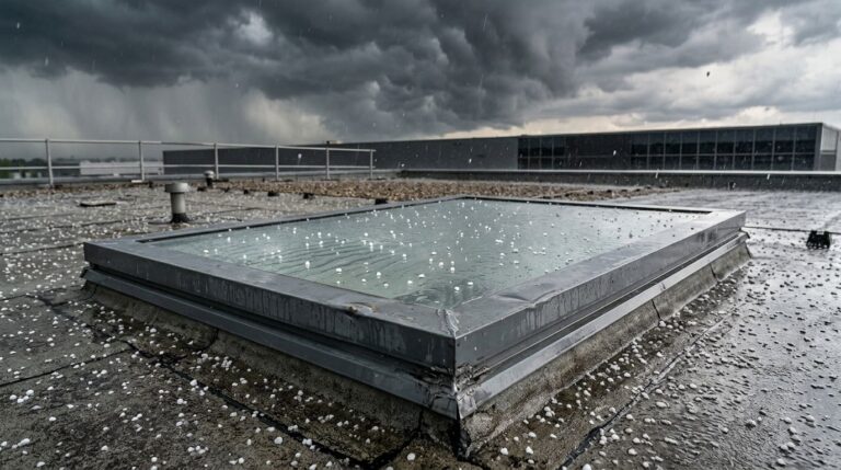 Featured Can Hail Damage Skylights Without Breaking The Gla C858e193 | Sellers Roofing — Saint Paul, MN