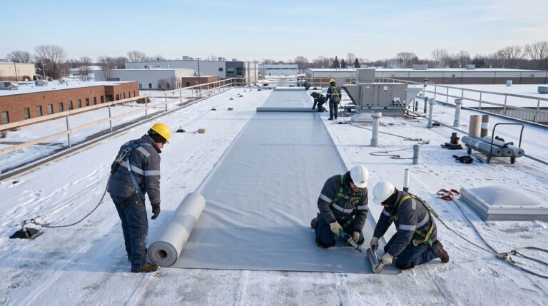Featured Can You Replace A Commercial Flat Roof In Winter I 920f07c5 | Sellers Roofing — Saint Paul, MN