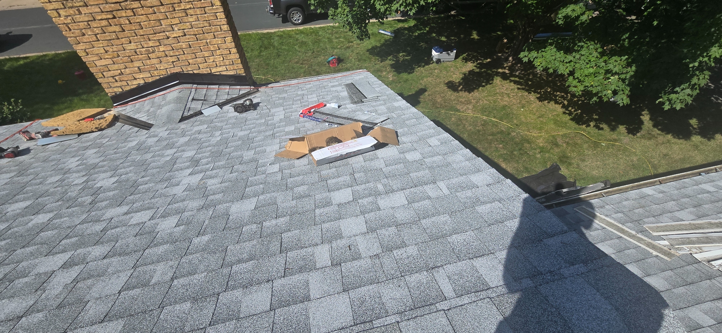 Recent residential roof project completed by Sellers Roofing Company near White Bear Lake, Minnesota