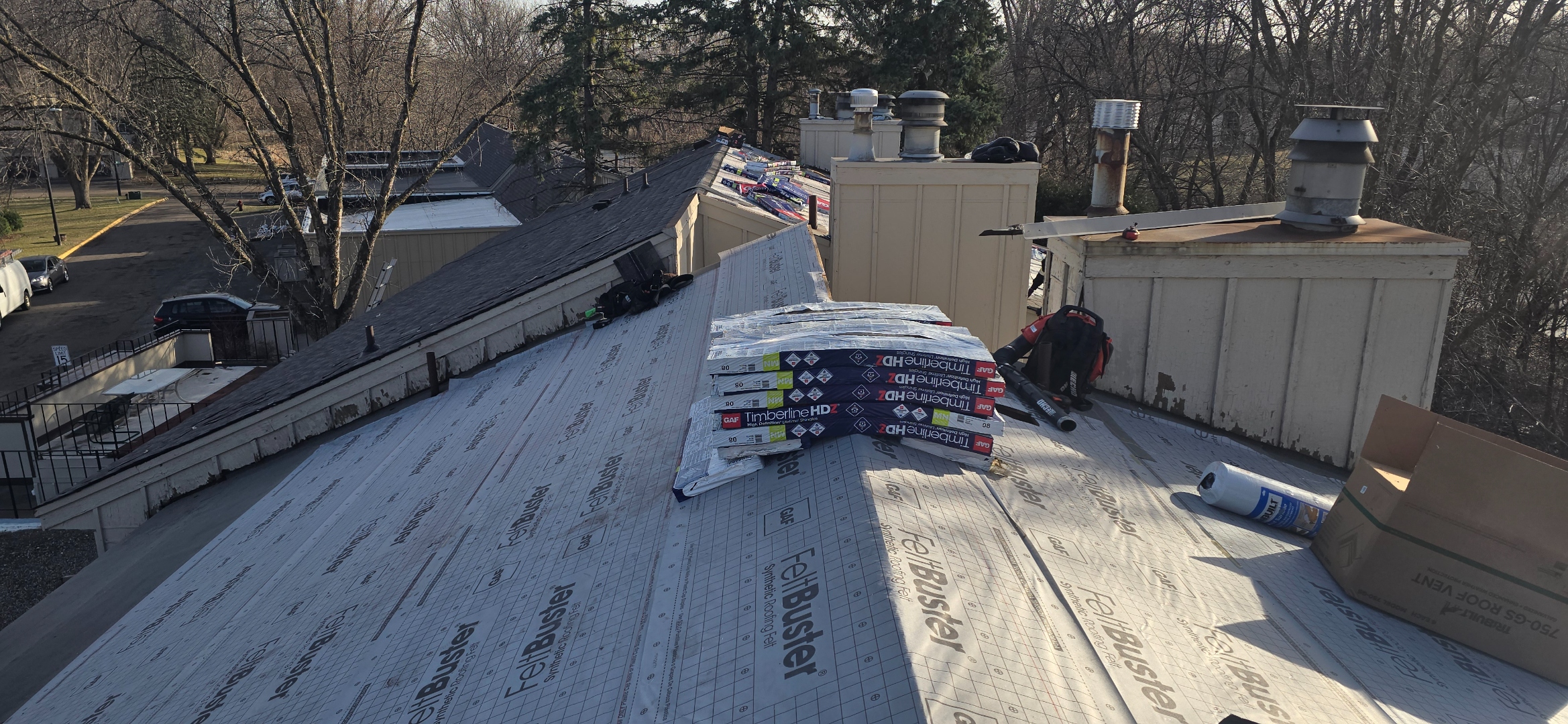 Sellers Roofing Company roof tear-off and replacement project in Chanhassen, MN — residential roofing by Local 96 union crew