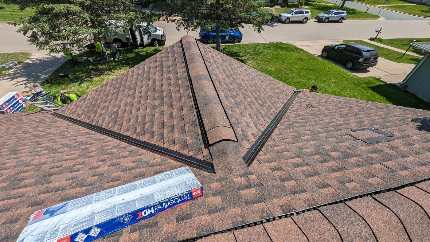 Commercial & Residential Roofing in Saint Paul, MN | Sellers Roofing Completed GAF Timberline HDZ architectural shingle roof replacement by Sellers Roofing union crew in Roseville, MN