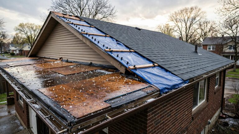 hail during roof replacement
