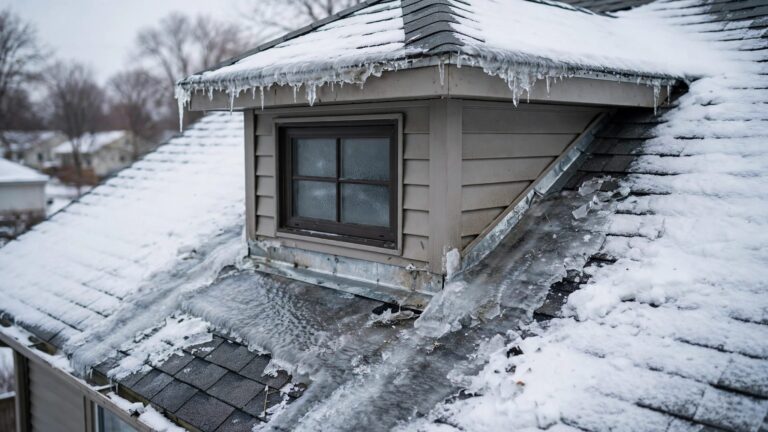 ice dams around dormers